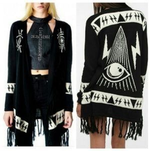 UNIF Psychic Poncho Sweater Medium